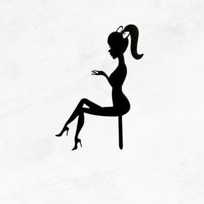 Princess Silhouette High Heels Lady - Simple