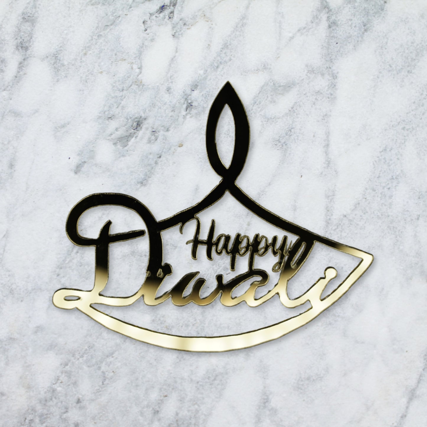 Diwali Cake Topper/Charm 2 - Gold