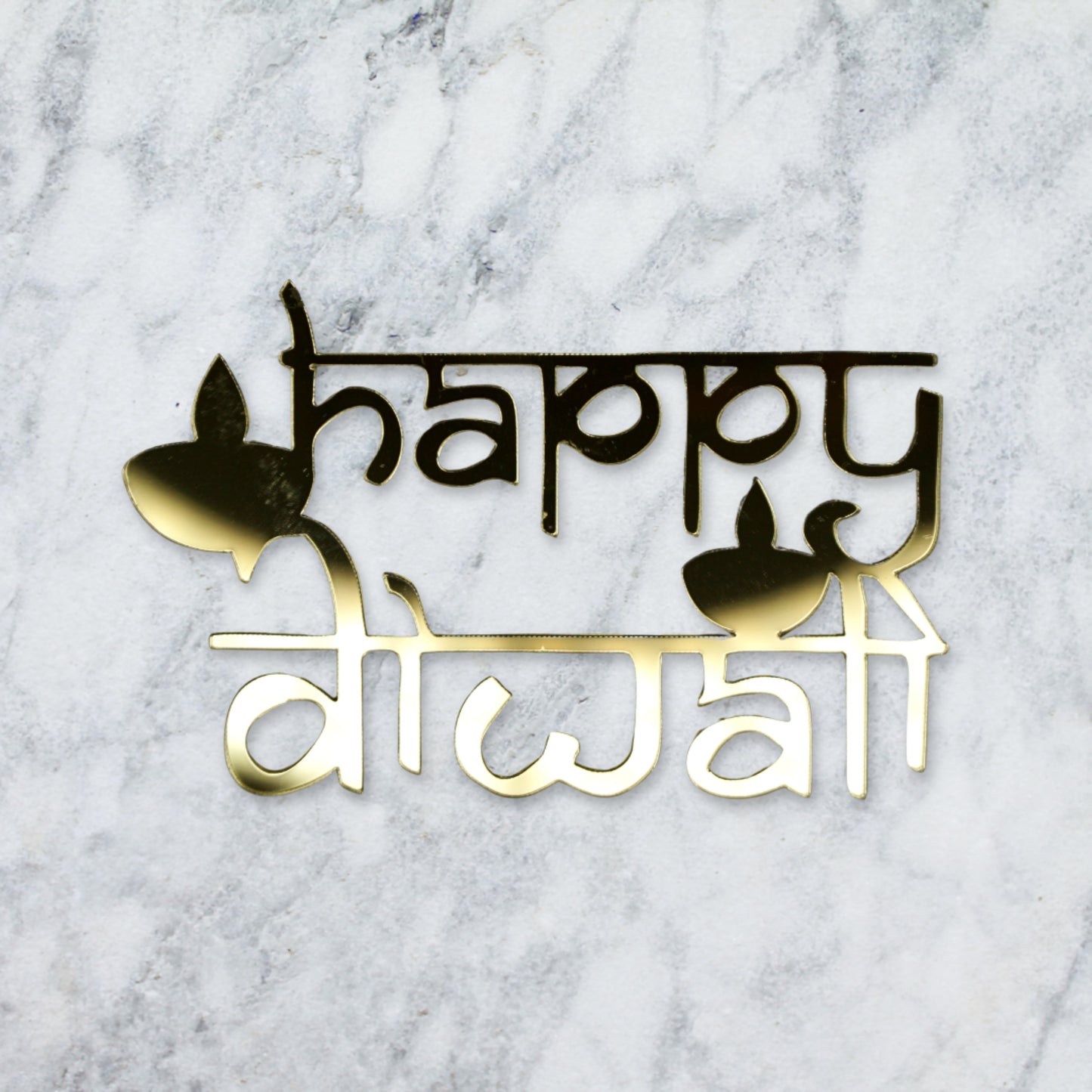 Diwali Cake Topper/Charm 3 - Gold